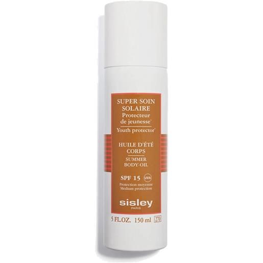 Sisley super soin solaire huile d'eté corps spf15 protezione solare corpo anti-età olio