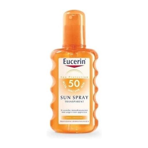 Eucerin sun spray corpo transparente spf 50+ 200 ml
