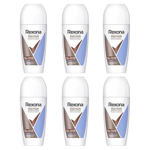 Rexona maximum protection clean scent deo roll-on anti transpirant 48h protezione (confezione da 6)