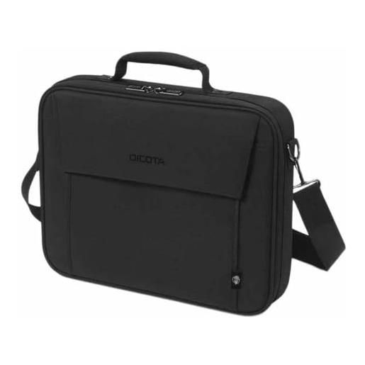 Dicota eco multi base 15-17.3 - funzionale borsa per computer portatile con imbottitura protettiva, colore nero