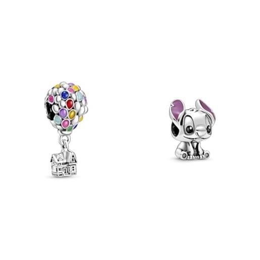 Pandora 798844c01 perlina disney stitch. & 798962c01 ciondolo disney up balloons