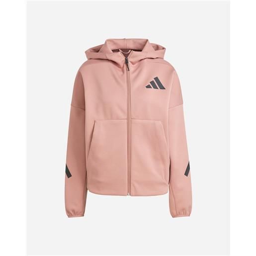 Adidas new zne w - felpa - donna - marrone