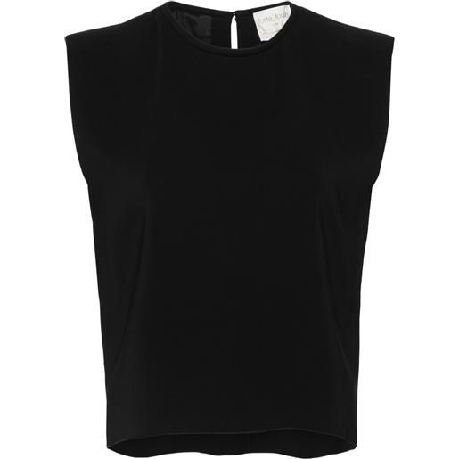 Forte Forte blusa crop - nero