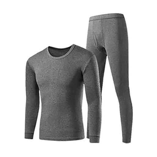 Set Termico Uomo Maglia Termica E Pantaloni - Base Layer Invernale, Sport, Asciugatura Rapida