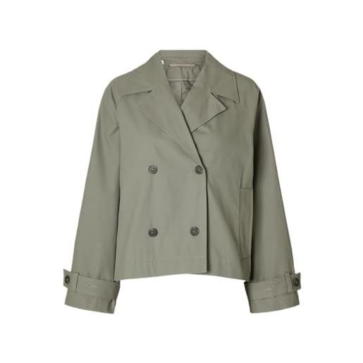 SELECTED FEMME slfcilo short trenchcoat noos trench corto, vetiver, numeric_38 donna