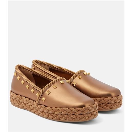 Valentino Garavani espadrillas rockstud in pelle