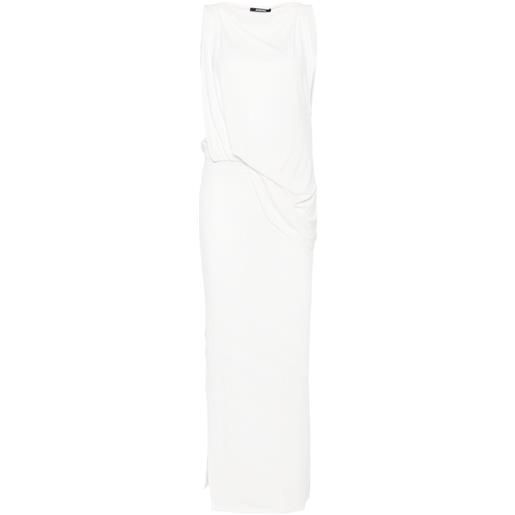 Jacquemus abito lungo the peplo - bianco