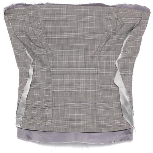 Ottolinger corsetto a quadri - grigio