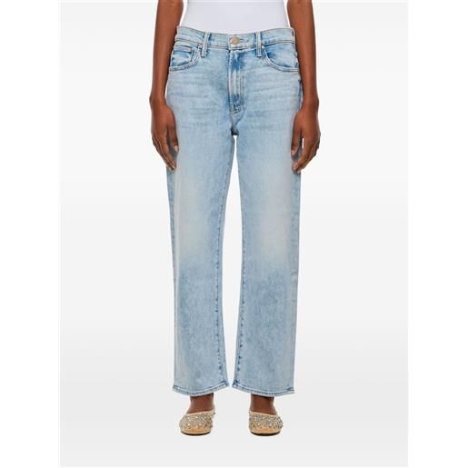 MOTHER jeans the ditcher con zip alla caviglia - blu