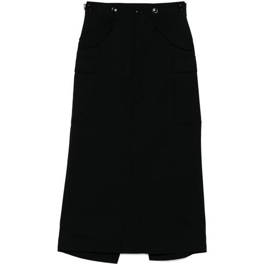 Junya Watanabe gonna midi cargo - nero