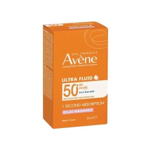 Avène avene solari ultra fluido viso leggero effeto luminosita' spf 50+ 50 ml