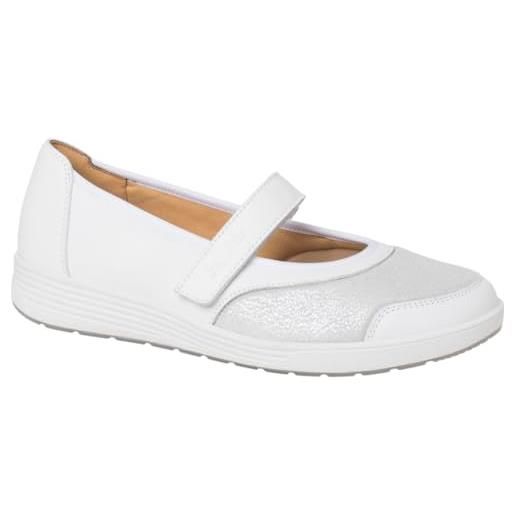 Ganter klara, ballerine donna, milk, 40 eu larga