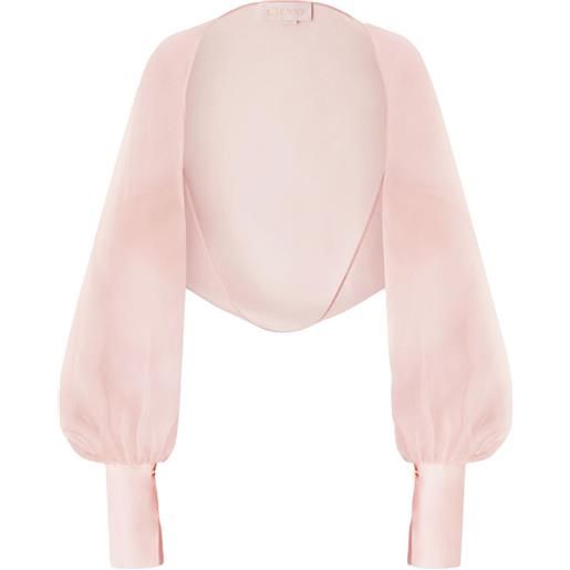 Genny bolero semi trasparente - rosa