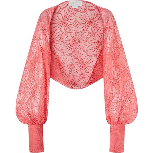 Genny bolero con ricamo - rosa