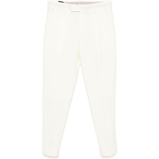 PT Torino pantaloni con finitura in rilievo - bianco