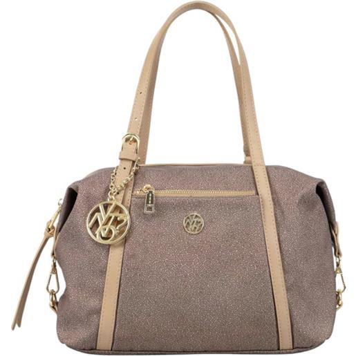 Y Not y-not boston bag in nylon con stampa tono su tono