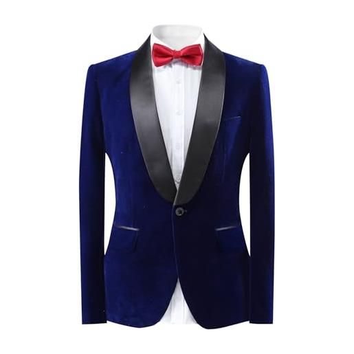 Blazer Uomo In Velluto Slim Fit - Giacca Elegante Con Un Bottone, Formale E Casual - Foto 8