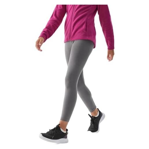 4F tights cas f093 leggins, grigio scuro mélange, 12 anni bambina