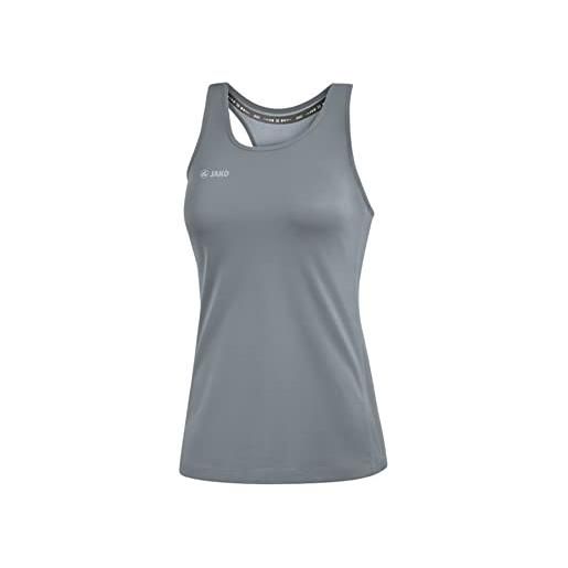 JAKO canotta da donna run 2.0, donna, canotta, 6075, grigio pietra, 36