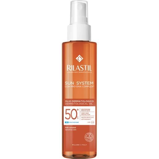 Rilastil olio dermatologico spf50+ 200ml - olio solare corpo alta prot. 