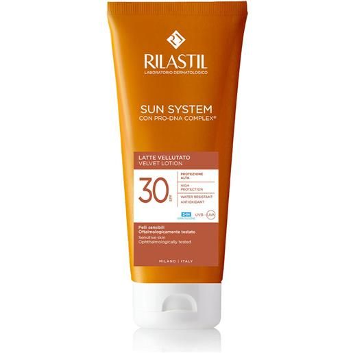 Rilastil latte vellutato spf30 200ml - latte solare corpo alta prot. 