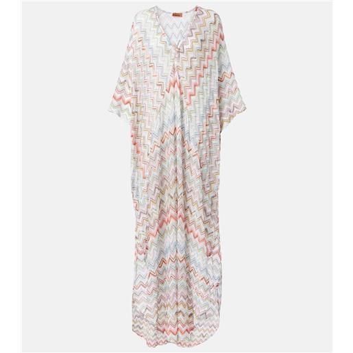 Missoni copricostume in lamã© a zig-zag