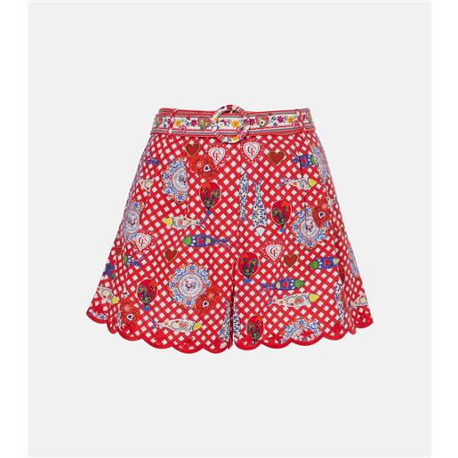 Camilla shorts in cotone con stampa