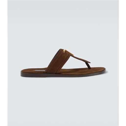Tom Ford sandali infradito brighton tf in suede