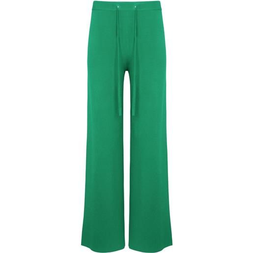 Yves Salomon pantaloni in maglia - verde