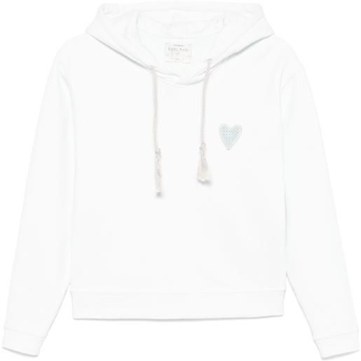 Forte Forte felpa con logo e cappuccio - blu