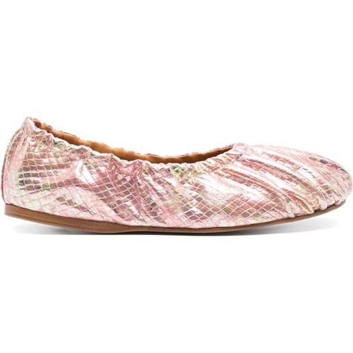 Forte Forte ballerine con stampa - rosa