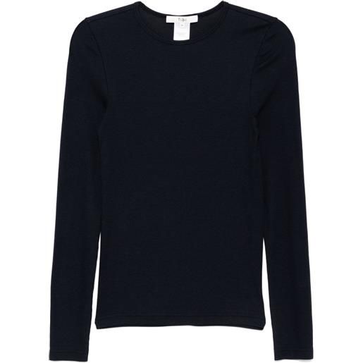 Tibi t-shirt girocollo - blu