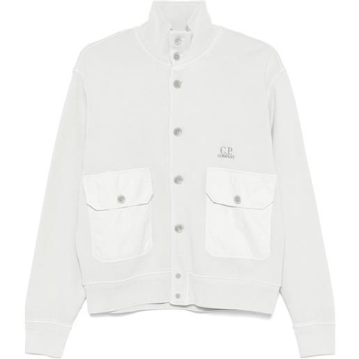 C.P. Company felpa in pile di cotone - grigio