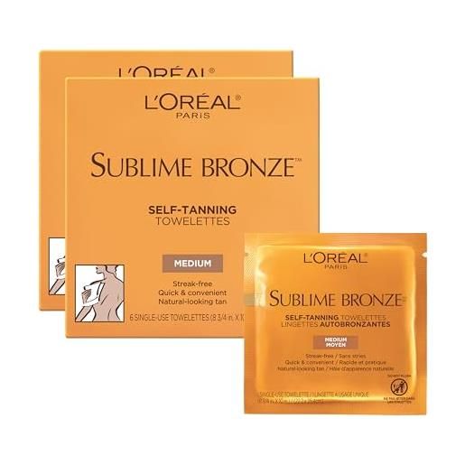 L'Oreal Paris l'oreal - l'oréal sublime bronze self-tanning salviette. - medio naturale tan