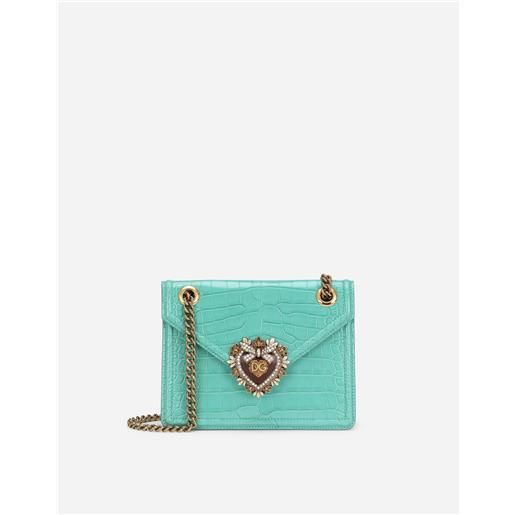 Dolce & Gabbana borsa devotion media in cocco