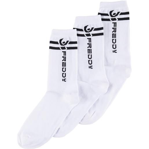 Freddy calzini taglio medio con logo - pack da 3 paia