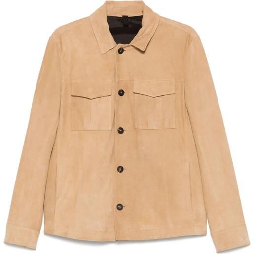 Tagliatore giacca in suede - toni neutri