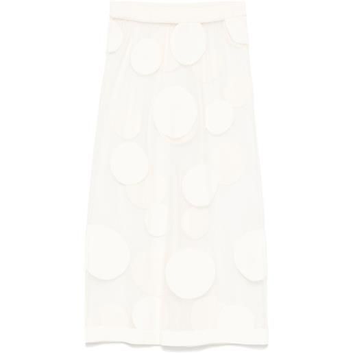 Viktor & Rolf gonna midi a pois - bianco