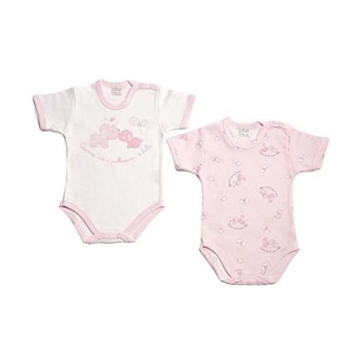 Ellepi set 2 body bimba con bottoncini (3 anni)