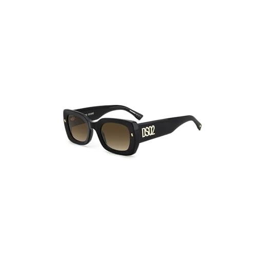 DSQUARED2 d2 0061/s occhiali, black, 51 uomo, nero