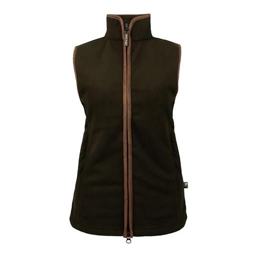 JACK PYKE gilet da donna in pile termico, 300 g, verde oliva scuro, xxl