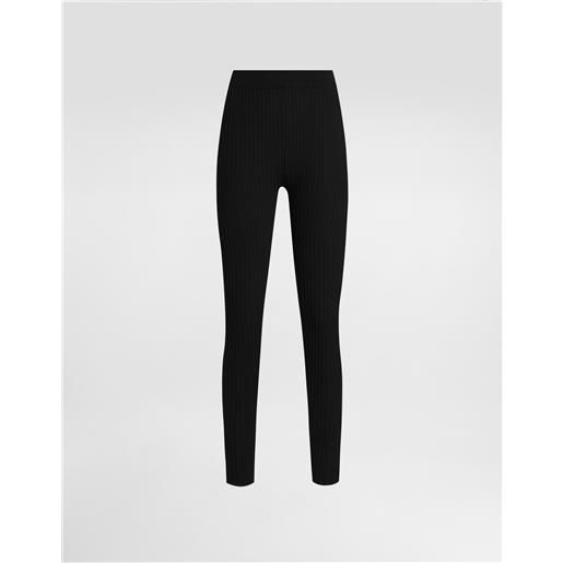 Dolce & Gabbana leggings in lana a coste