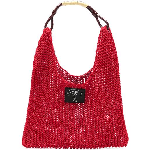 Plan C borsa tote a coste - rosso