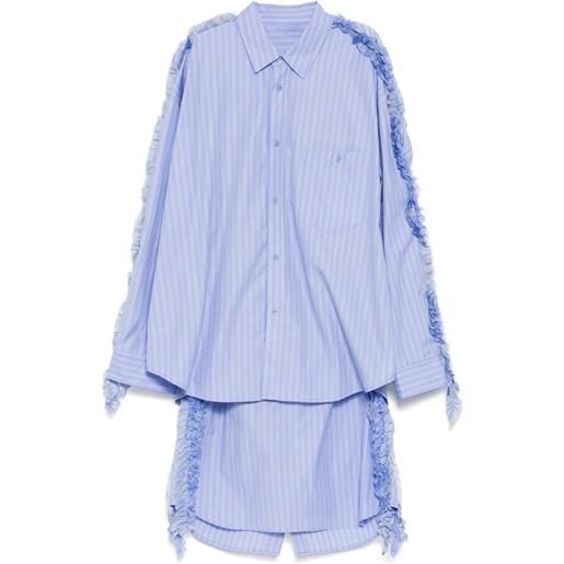 JNBY abito con dettaglio laterale - blu