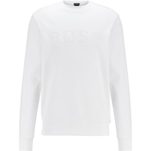 BOSS felpa stadler 41 - bianco