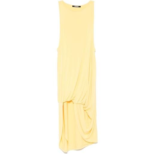 Jacquemus abito corto the peplo - giallo