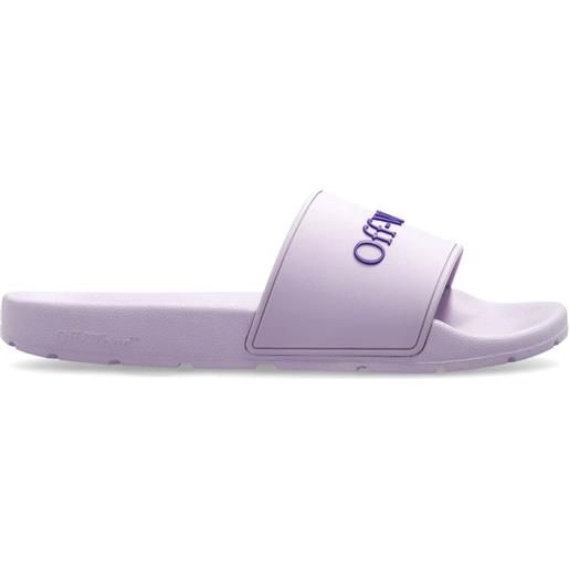 Off-White infradito con logo - viola
