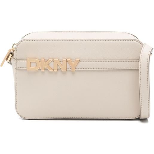 DKNY borsa a tracolla con logo - toni neutri