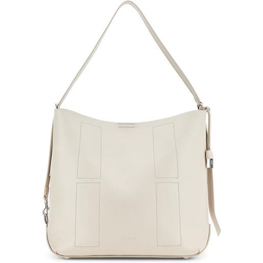 Hogan borsa a spalla media in pelle - bianco