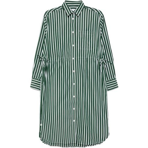 Lacoste chemisier in popeline - verde